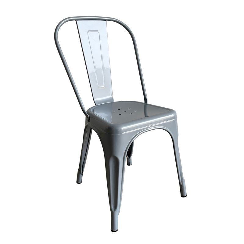 Καρέκλα Στοιβαζόμενη, Μέταλλο Βαφή Γκρι 1