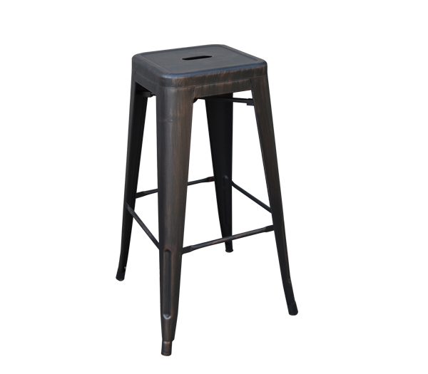 Σκαμπώ BAR H67 Μεταλλικό Antique Black 2