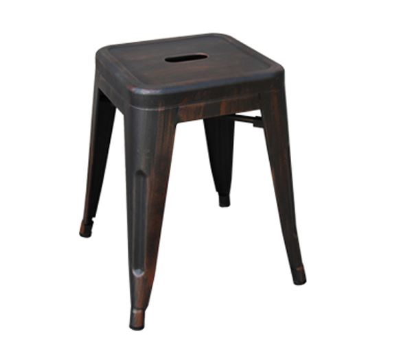 Σκαμπώ Μεταλλικό Antique Black 1