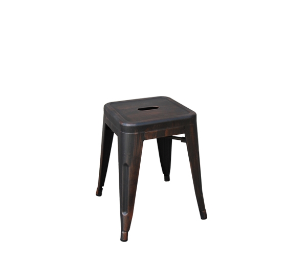 Σκαμπώ Μεταλλικό Antique Black 2