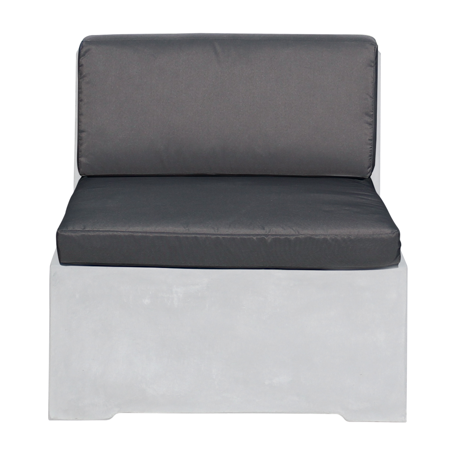 Set Μαξιλάρια Καρέκλας - Γκρι Ύφασμα Water Repellent / 2 Tεμάχια 2