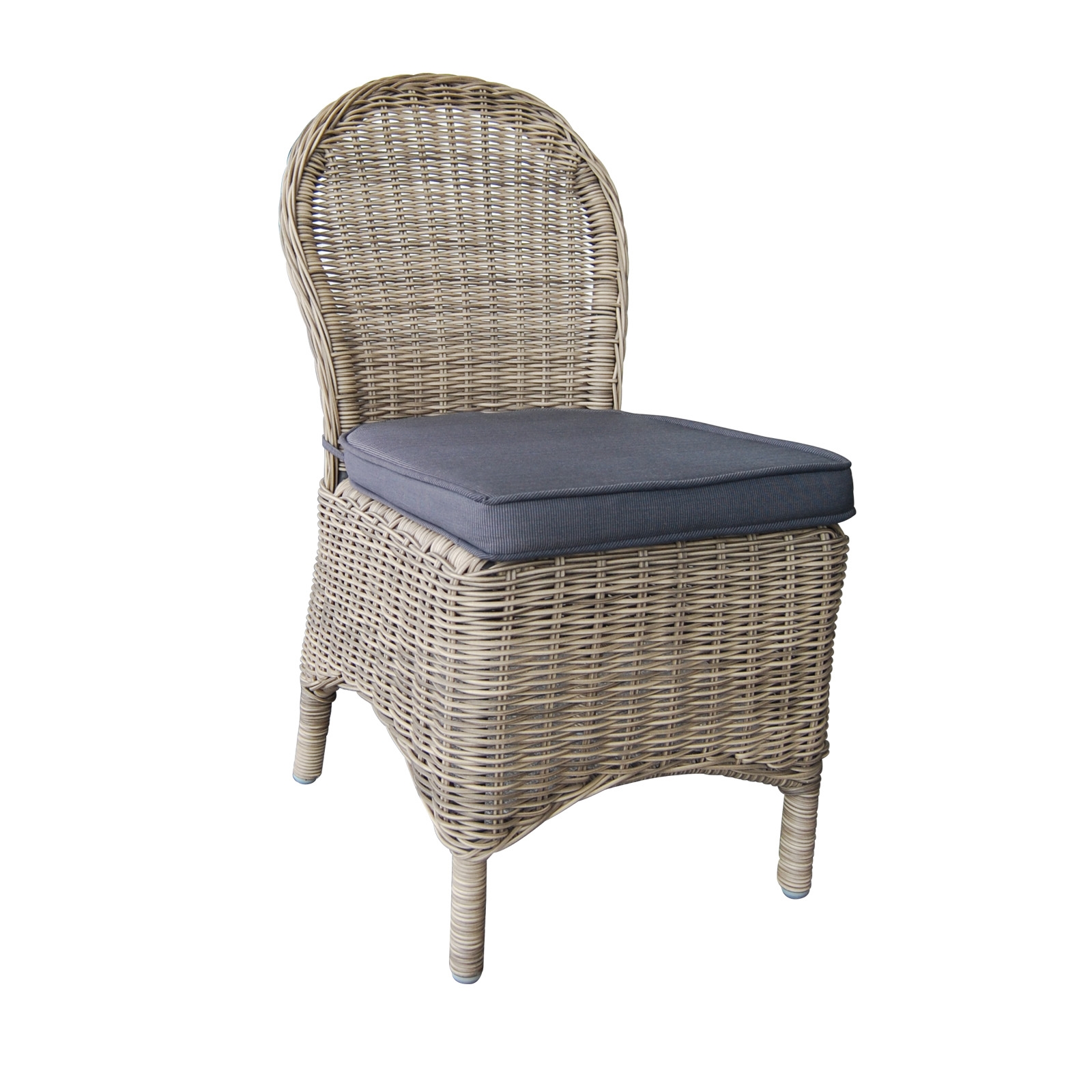 Καρέκλα Φ5mm Round Wicker Grey/Brown 2