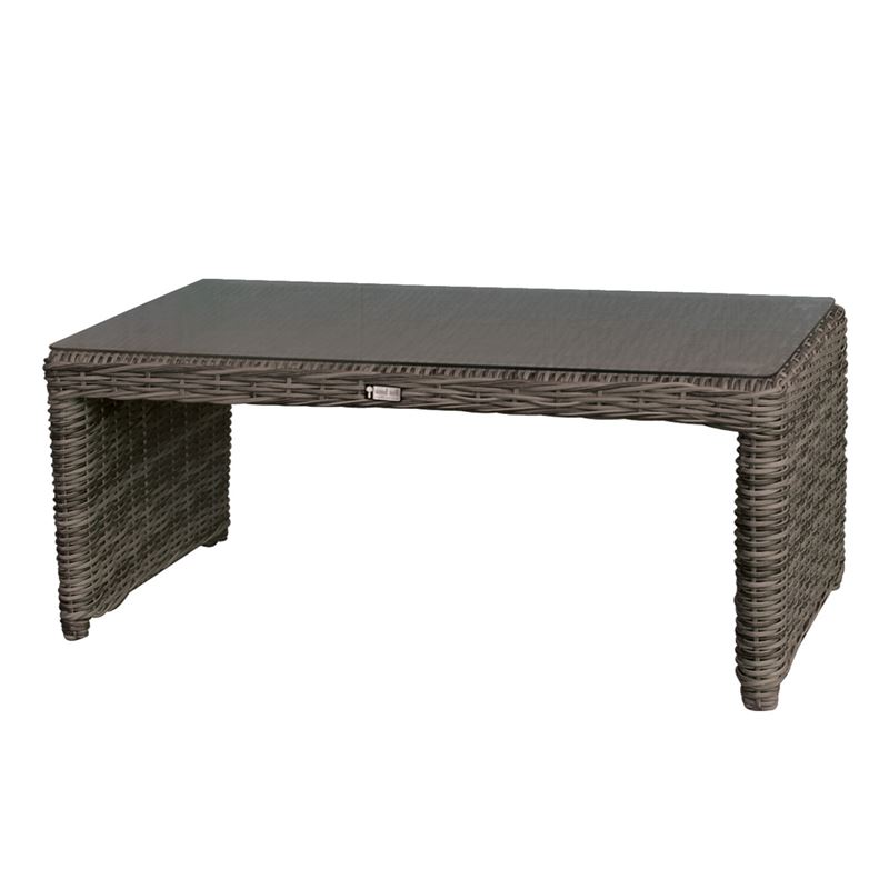 Τραπεζάκι σαλονιού Φ5mm Round Wicker Grey/Brown 1