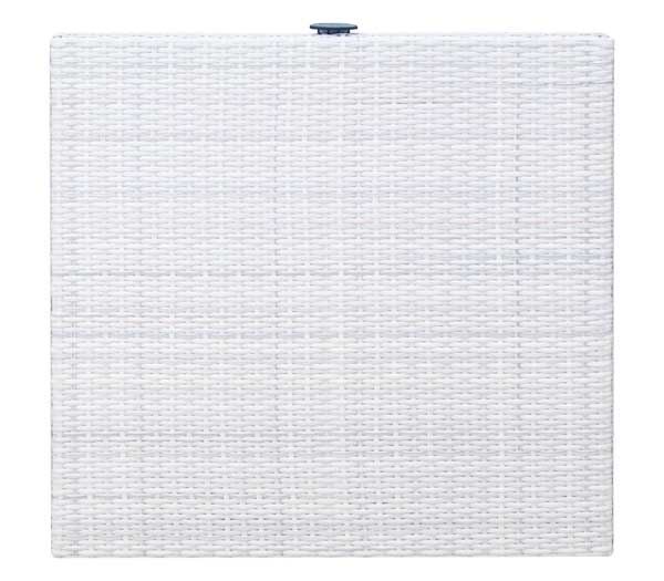 TOP Επιφάνεια Τραπεζιού Alu/Wicker Ice White/Γυαλί 1