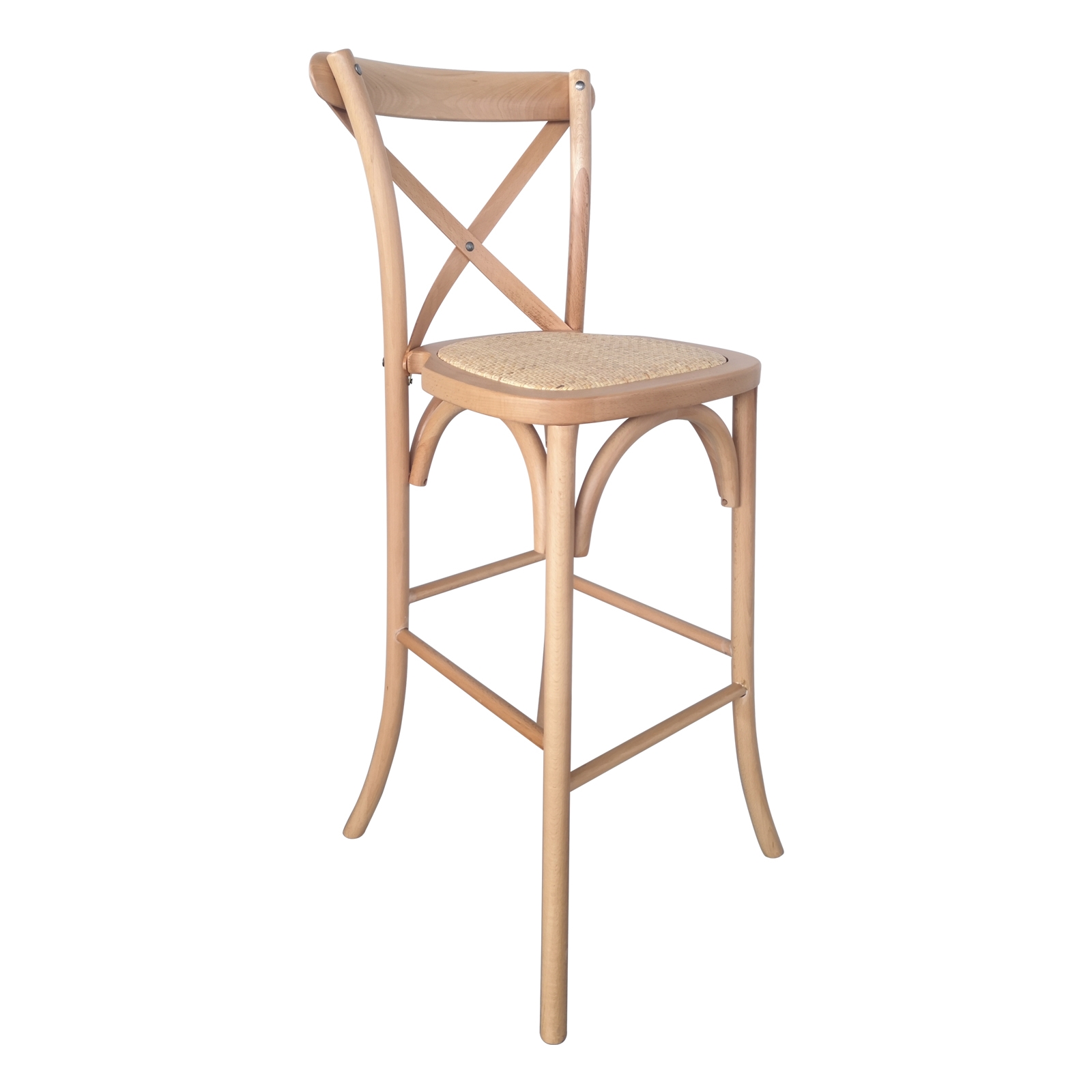 Σκαμπώ Bar Οξυά Φυσικό - Κάθισμα Ψάθα 2