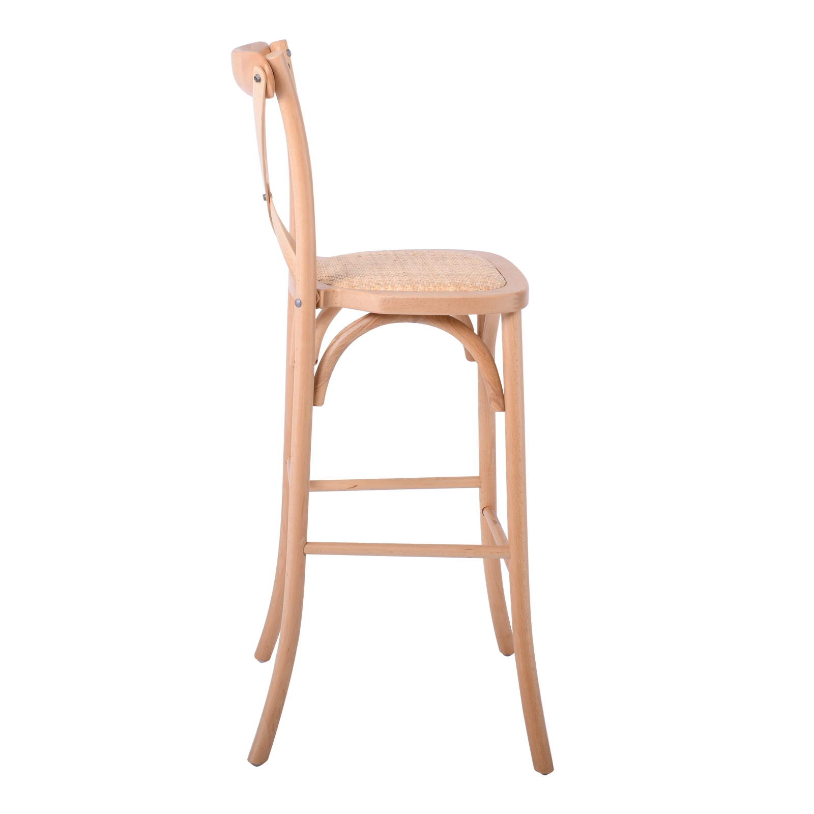 Σκαμπώ Bar Οξυά Φυσικό - Κάθισμα Ψάθα 4