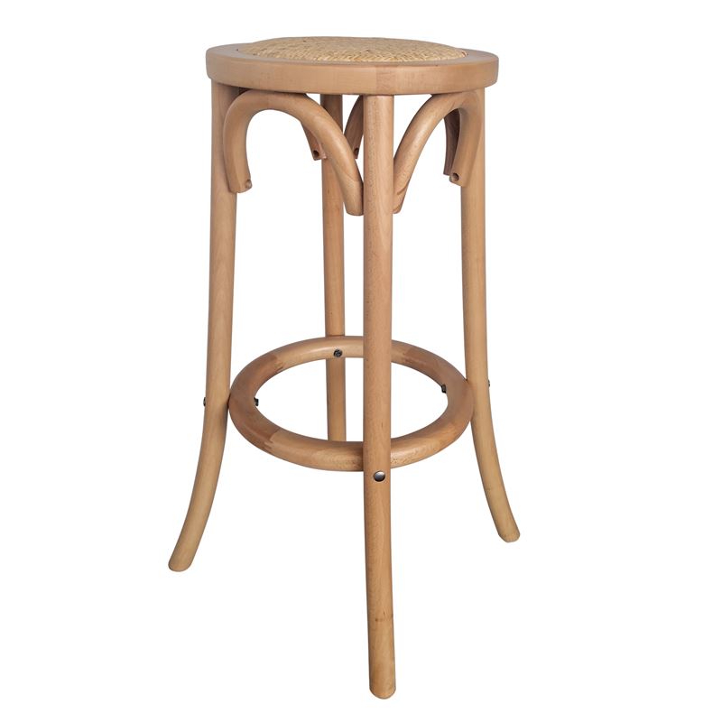Σκαμπώ Bar Φυσικό / Κάθισμα Rattan 1