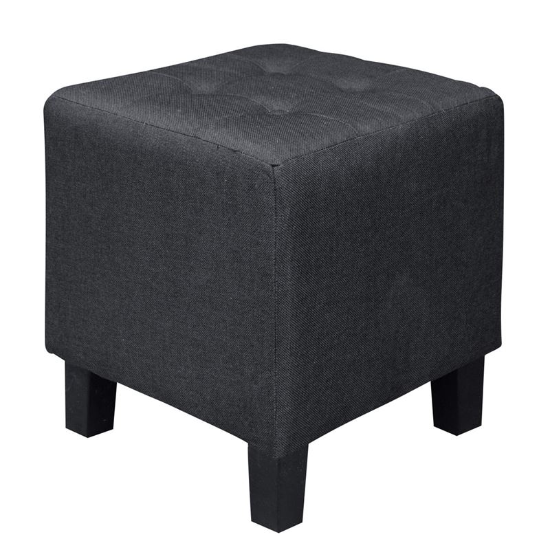 Σκαμπώ Βοηθητικό Ύφασμα Μαύρο 1