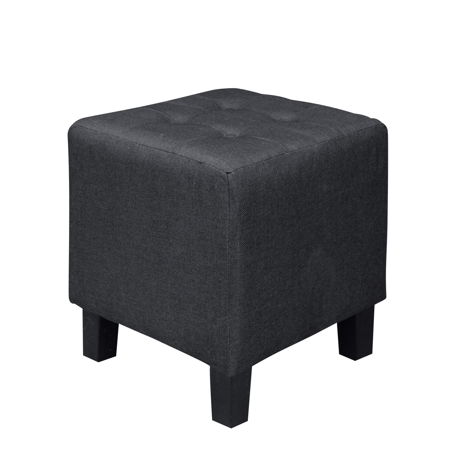 Σκαμπώ Βοηθητικό Ύφασμα Μαύρο 2