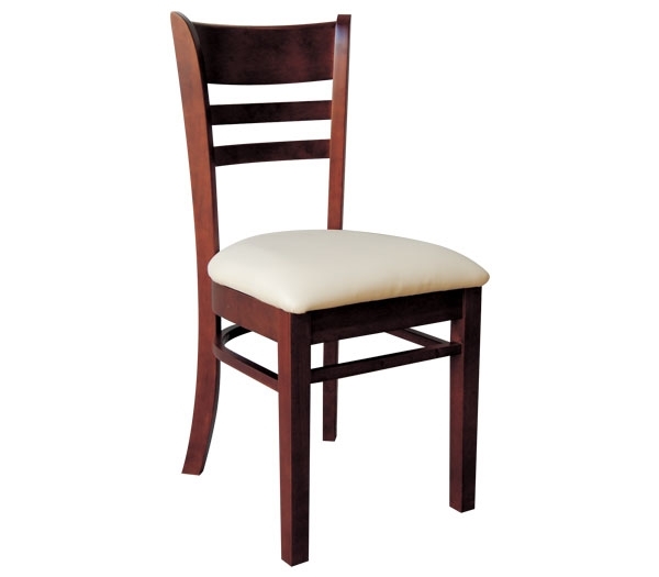 Καρέκλα Καρυδί - PVC Εκρού 2