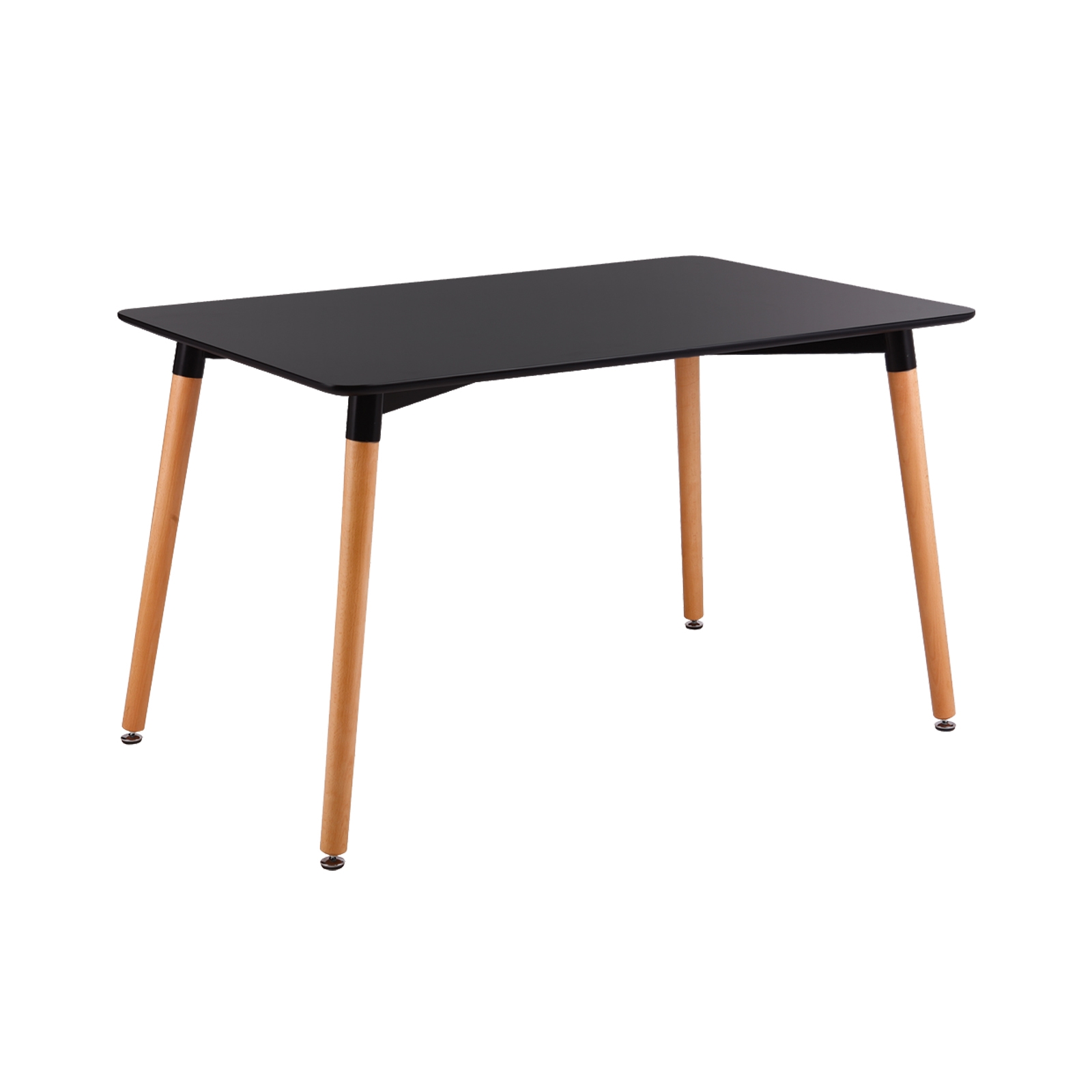Τραπέζι Τραπεζαρίας Κουζίνας - Μαύρο MDF 2