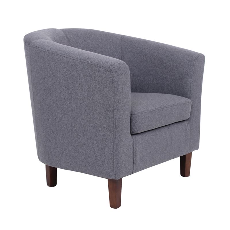 Πολυθρόνα Σαλονιού Καθιστικού, Ύφασμα Γκρι 1