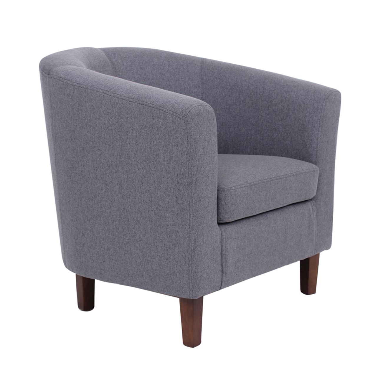 Πολυθρόνα Σαλονιού Καθιστικού, Ύφασμα Γκρι 2