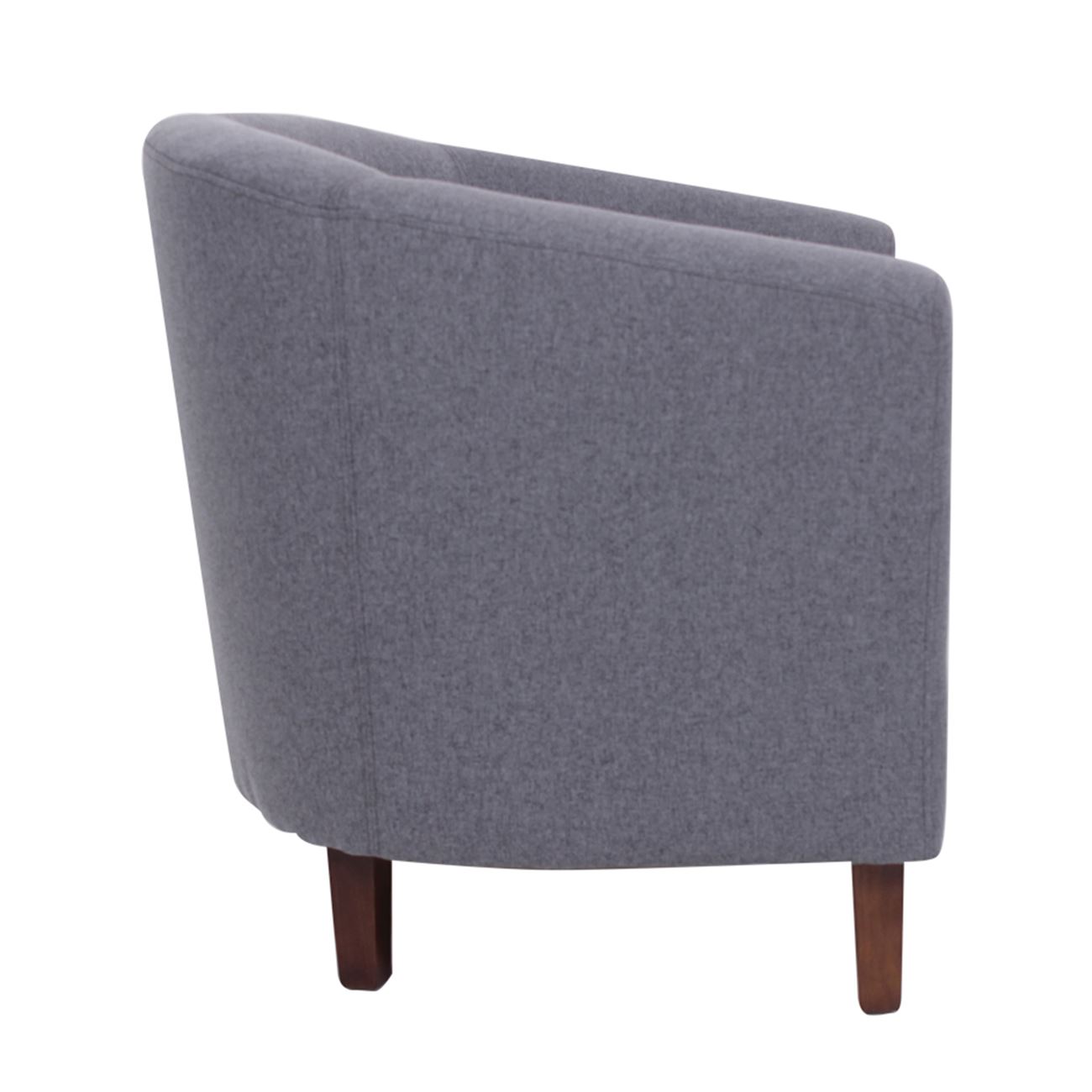 Πολυθρόνα Σαλονιού Καθιστικού, Ύφασμα Γκρι 4