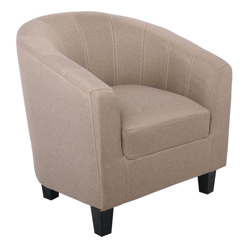 Πολυθρόνα Σαλονιού Καθιστικού, Ύφασμα Καφέ 1