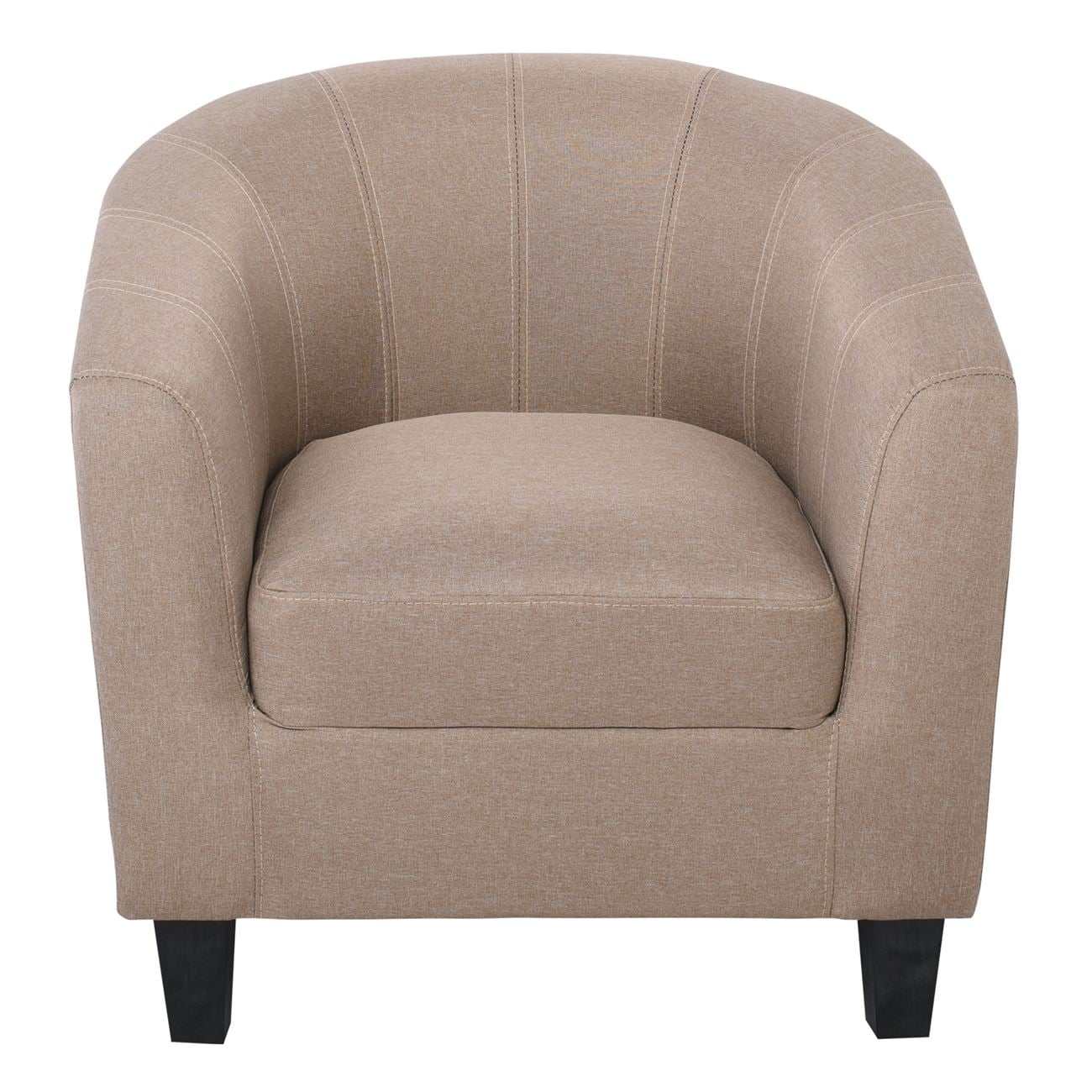 Πολυθρόνα Σαλονιού Καθιστικού, Ύφασμα Καφέ 5