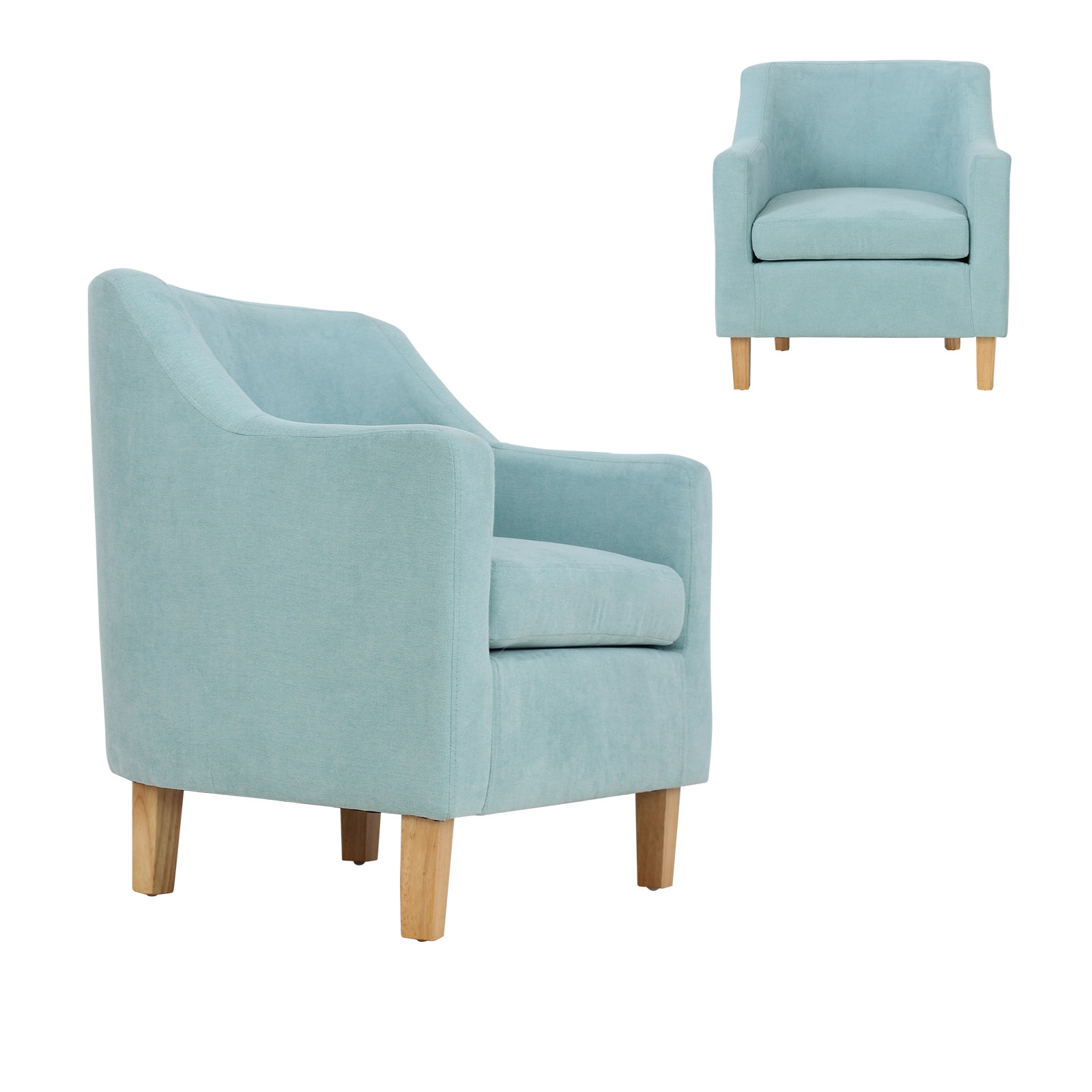 Πολυθρόνα - Μπερζέρα Σαλονιού - Καθιστικού  Ύφασμα Ανοιχτό Βεραμάν 2