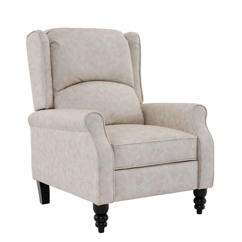 Relax Πολυθρόνα Μπερζέρα Σαλονιού, Καθιστικού, Ύφασμα Απόχρωση Antique Εκρού 1