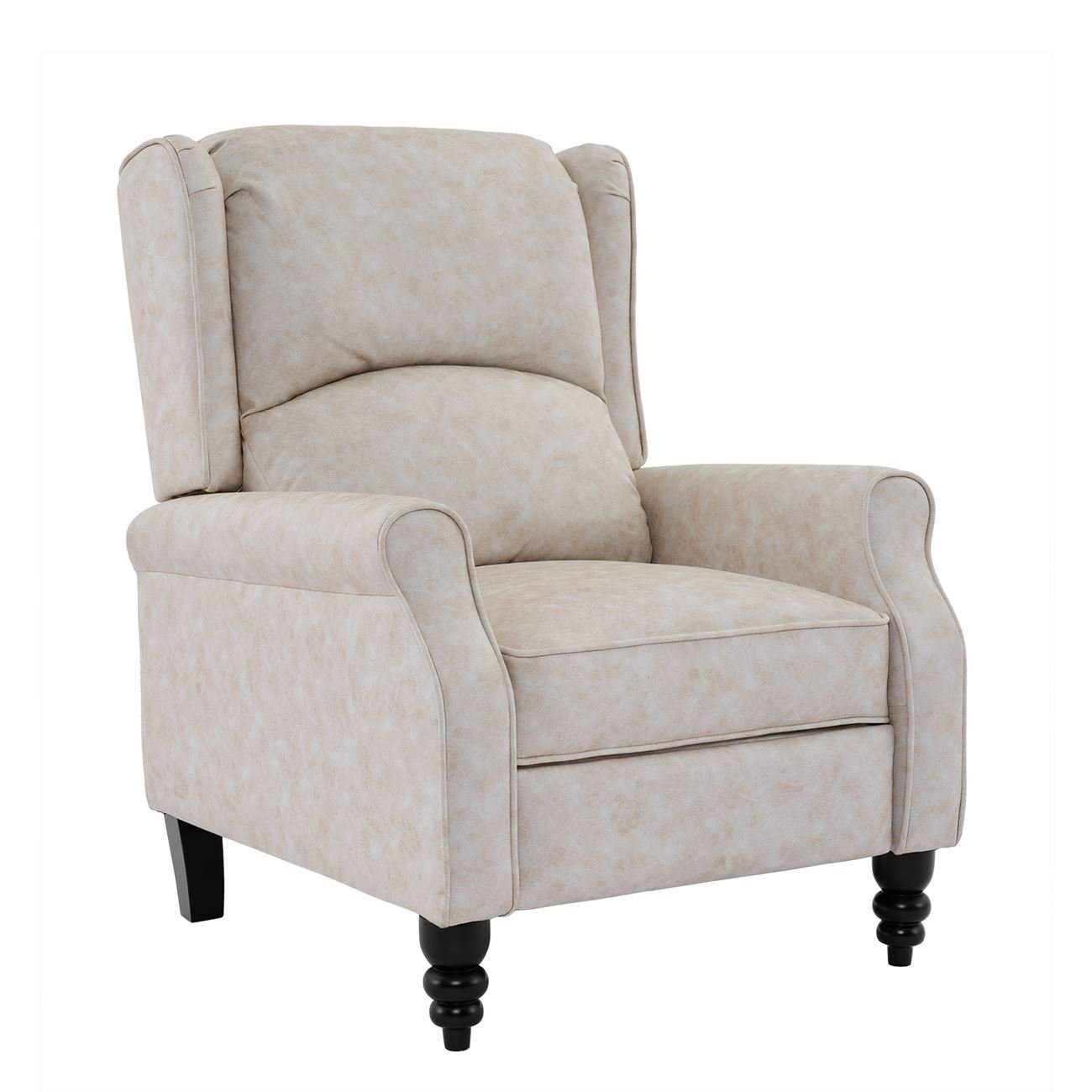 Relax Πολυθρόνα Μπερζέρα Σαλονιού, Καθιστικού, Ύφασμα Απόχρωση Antique Εκρού 2