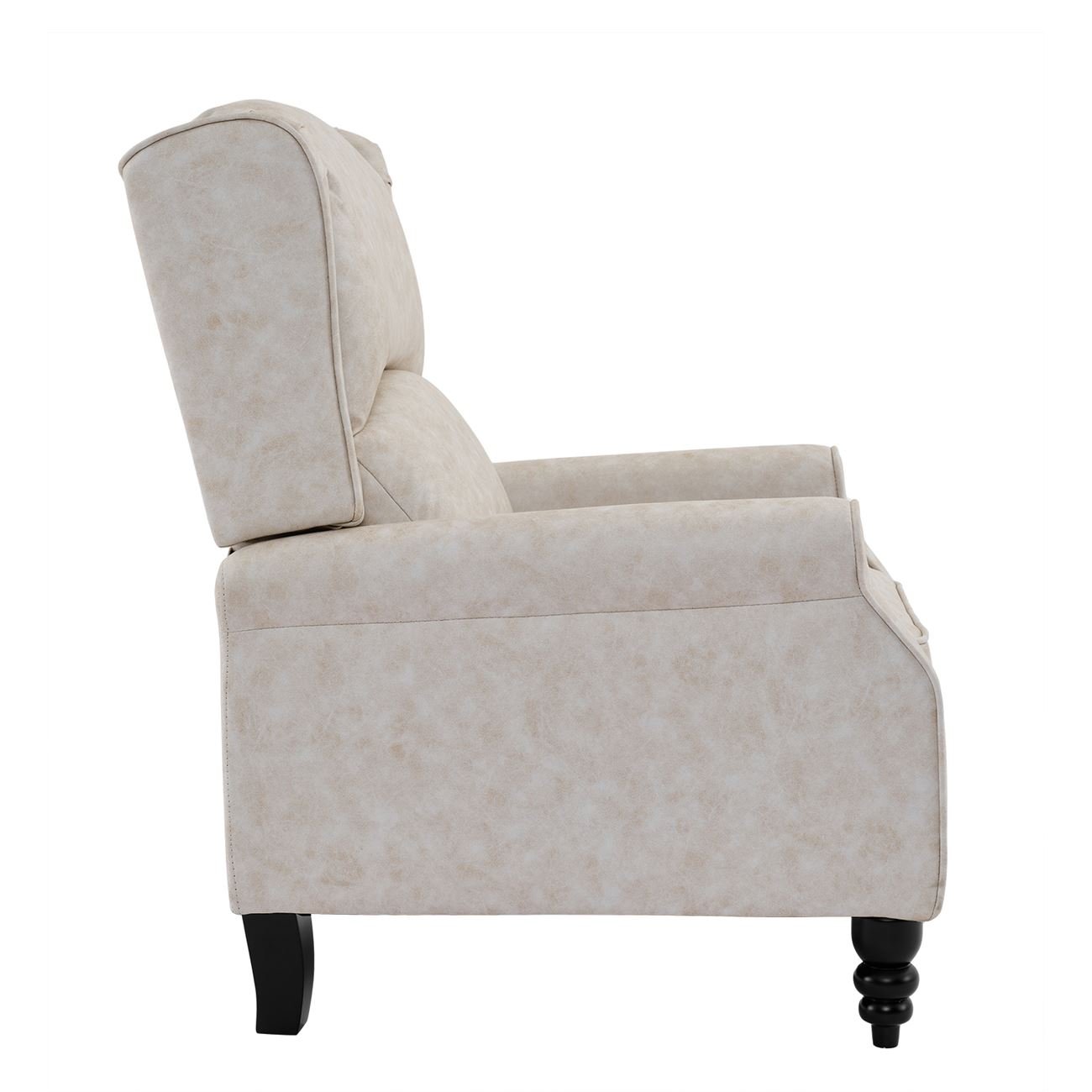 Relax Πολυθρόνα Μπερζέρα Σαλονιού, Καθιστικού, Ύφασμα Απόχρωση Antique Εκρού 3