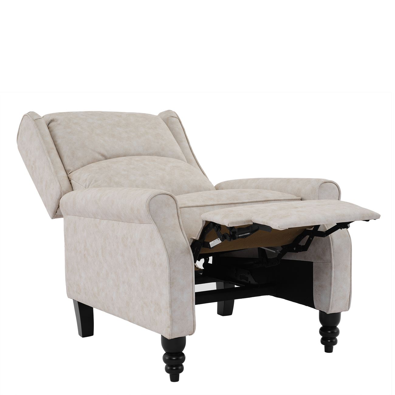 Relax Πολυθρόνα Μπερζέρα Σαλονιού, Καθιστικού, Ύφασμα Απόχρωση Antique Εκρού 6