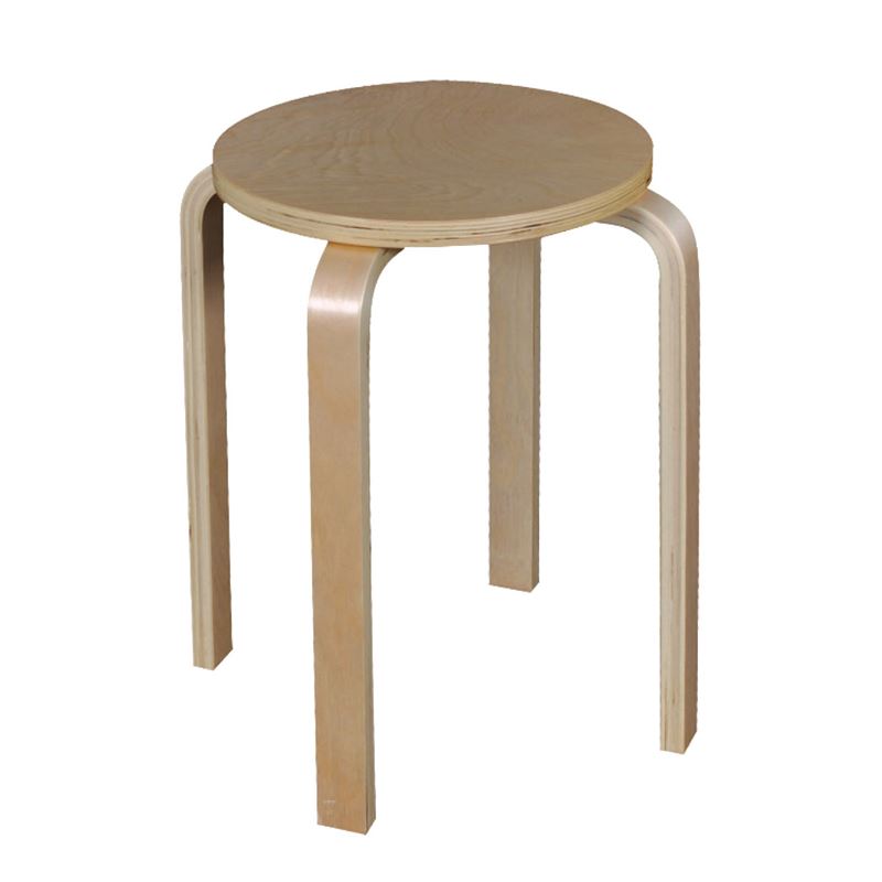 Σκαμπό Βοηθητικό, Στοιβαζόμενο, Σημύδα 1