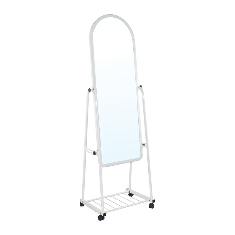 Big Καθρέπτης Δαπέδου Μέταλλο Βαφή Άσπρο 1