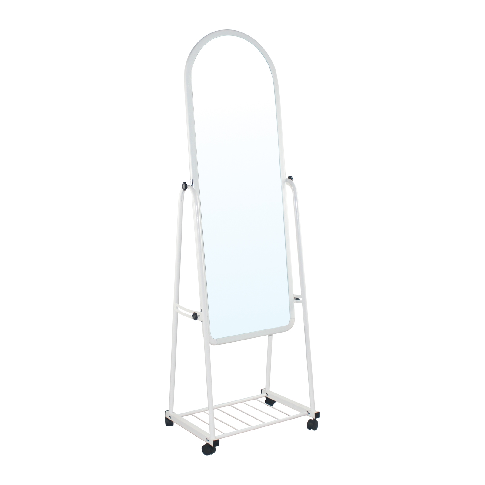 Big Καθρέπτης Δαπέδου Μέταλλο Βαφή Άσπρο 2