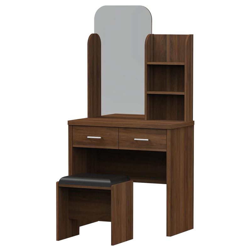 Set Τουαλέτα + Σκαμπό Απόχρωση Καρυδί 1