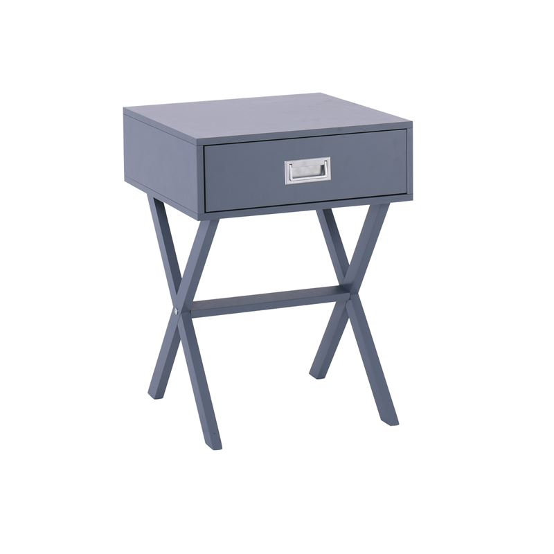 Κομοδίνο Γκρι Λάκα MDF 1