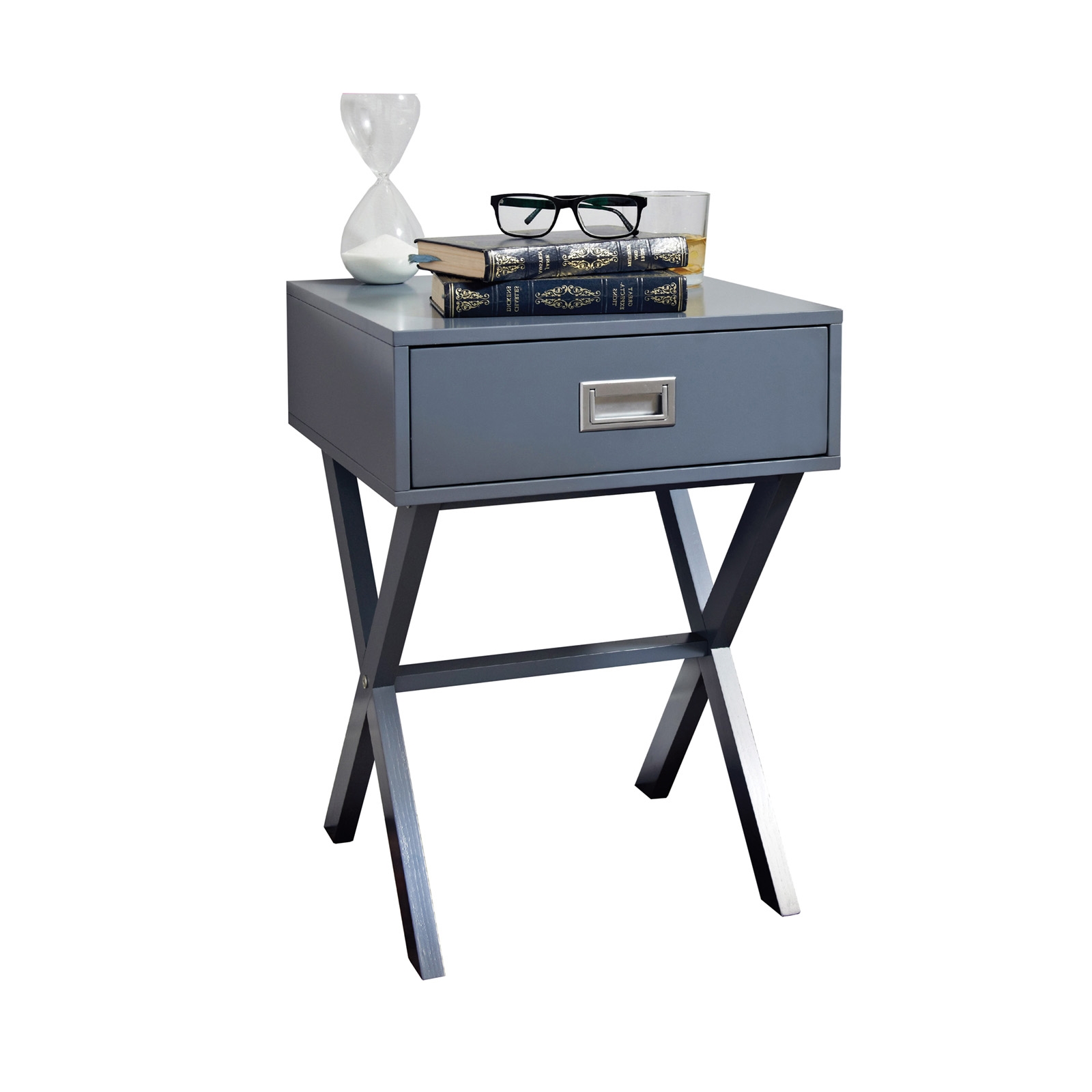 Κομοδίνο Γκρι Λάκα MDF 2