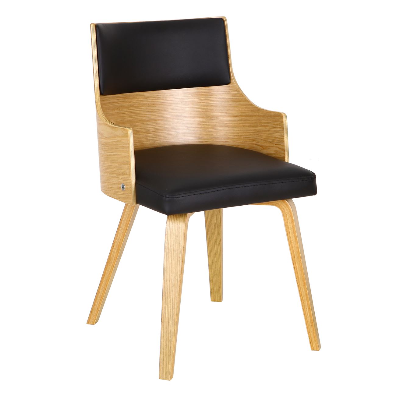 Πολυθρόνα Φυσικό - Pu Μαύρο 2