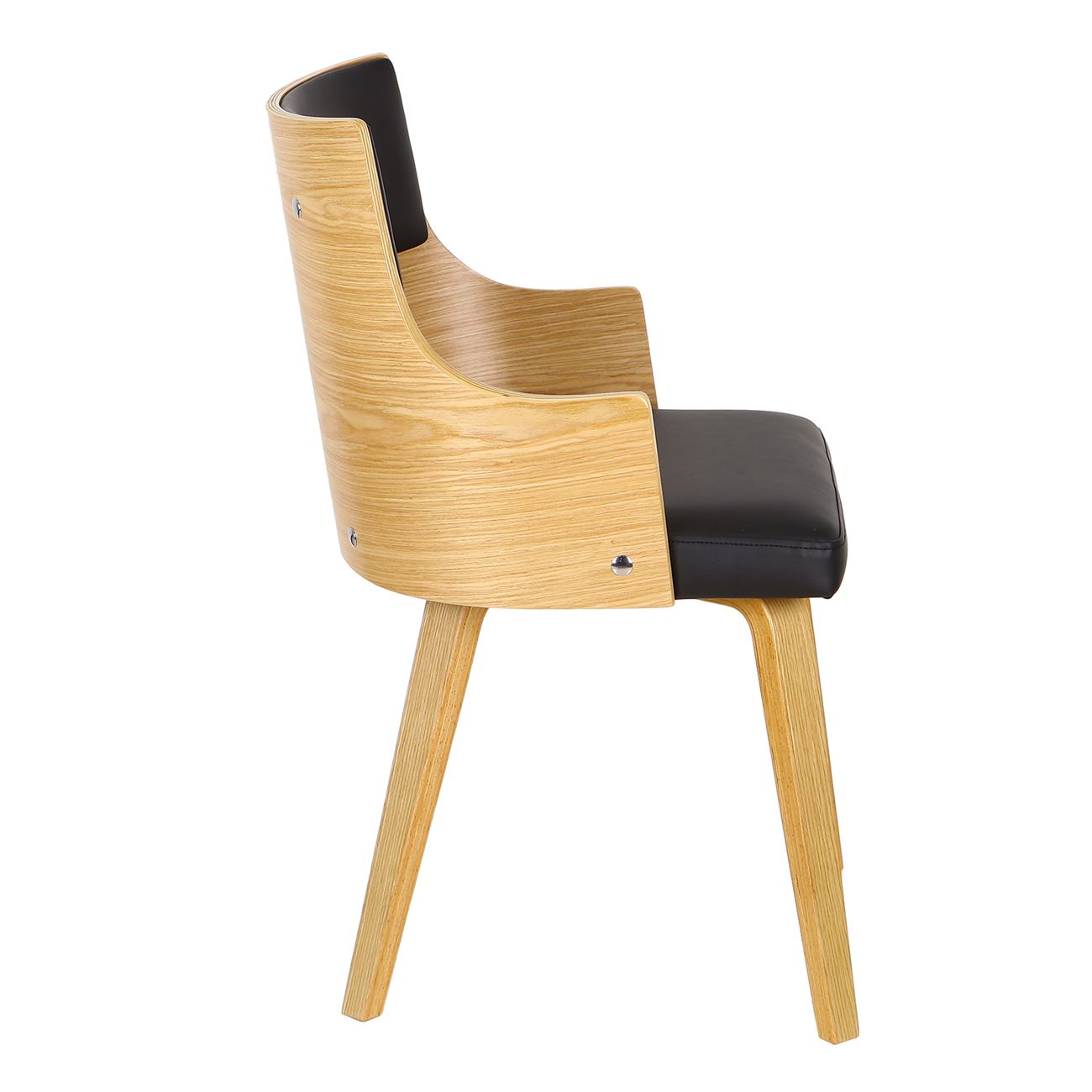 Πολυθρόνα Φυσικό - Pu Μαύρο 3