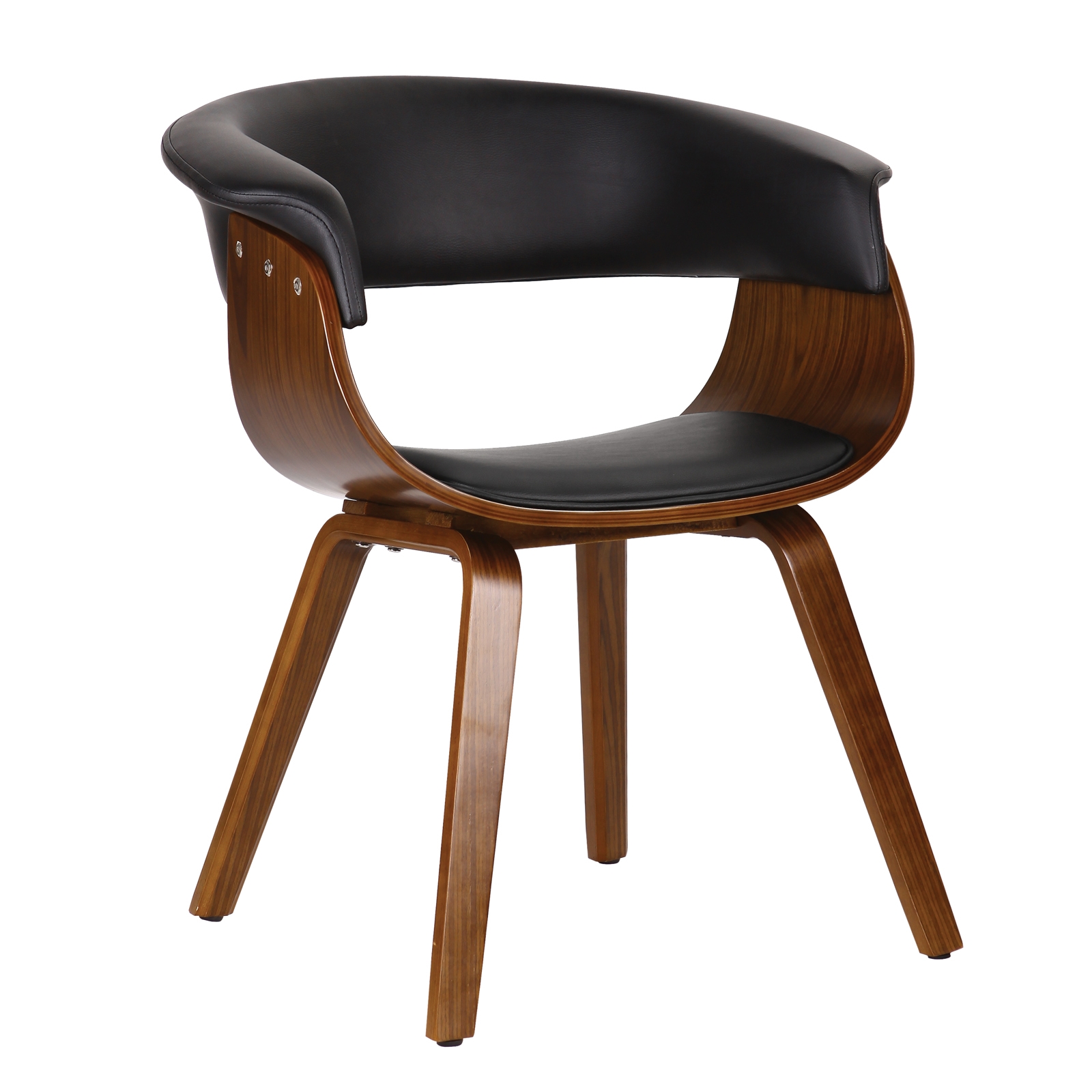 Πολυθρόνα Καρυδί - Pu Μαύρο 2