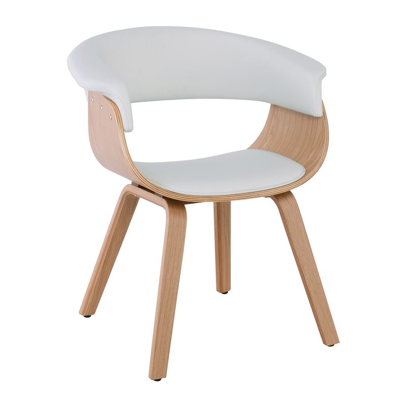 Πολυθρόνα Φυσικό - Pu Άσπρο 1