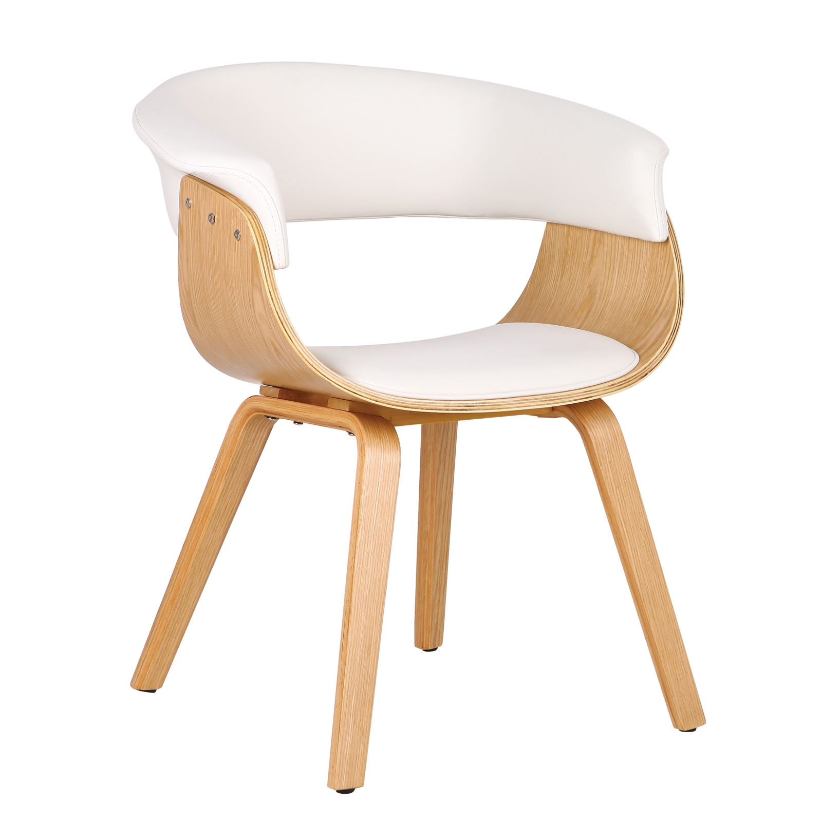 Πολυθρόνα Φυσικό - Pu Άσπρο 2