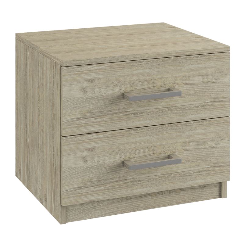 Κομοδίνο με 2 Συρτάρια, Απόχρωση Sonoma 1