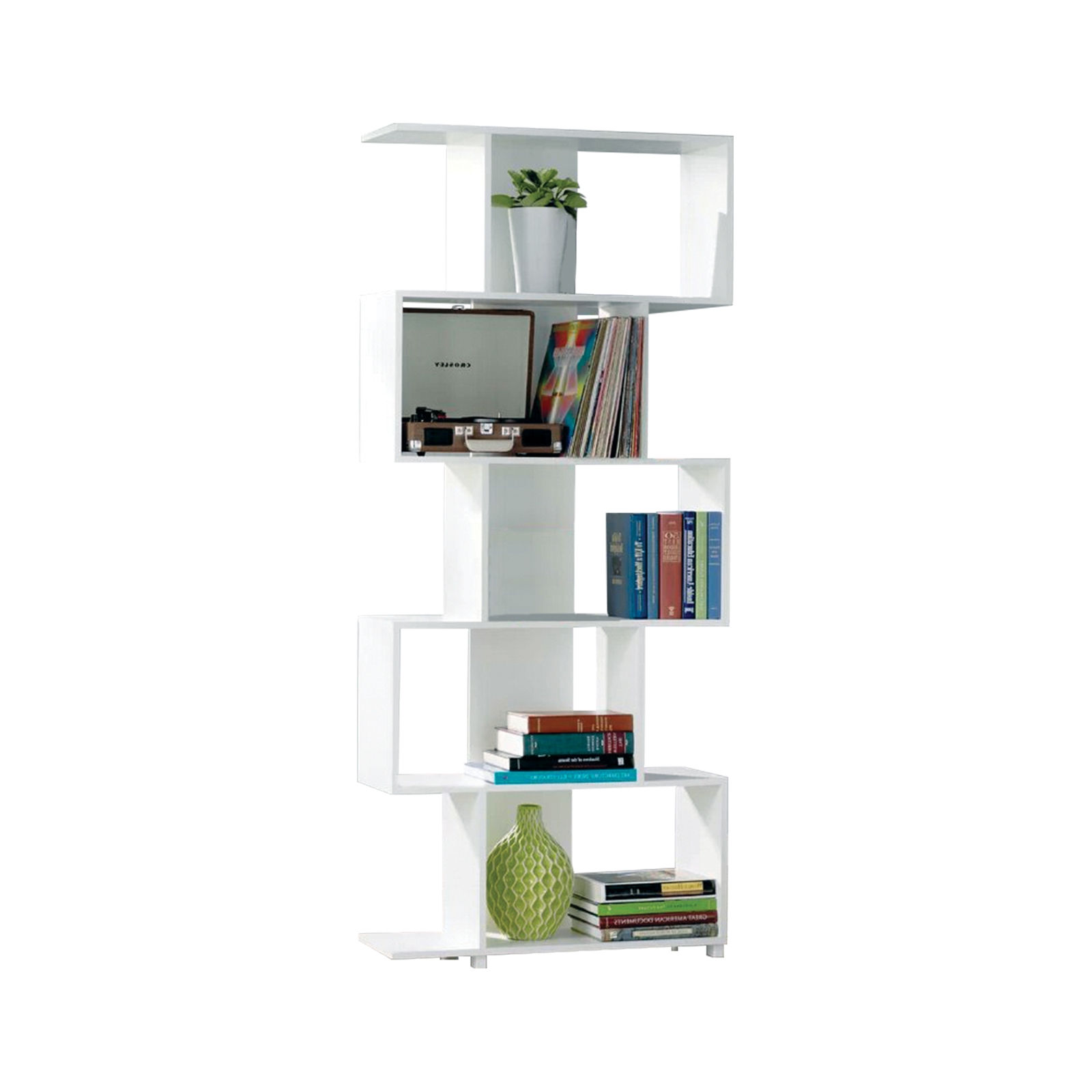 Βιβλιοθήκη-ραφιέρα Άσπρη 2