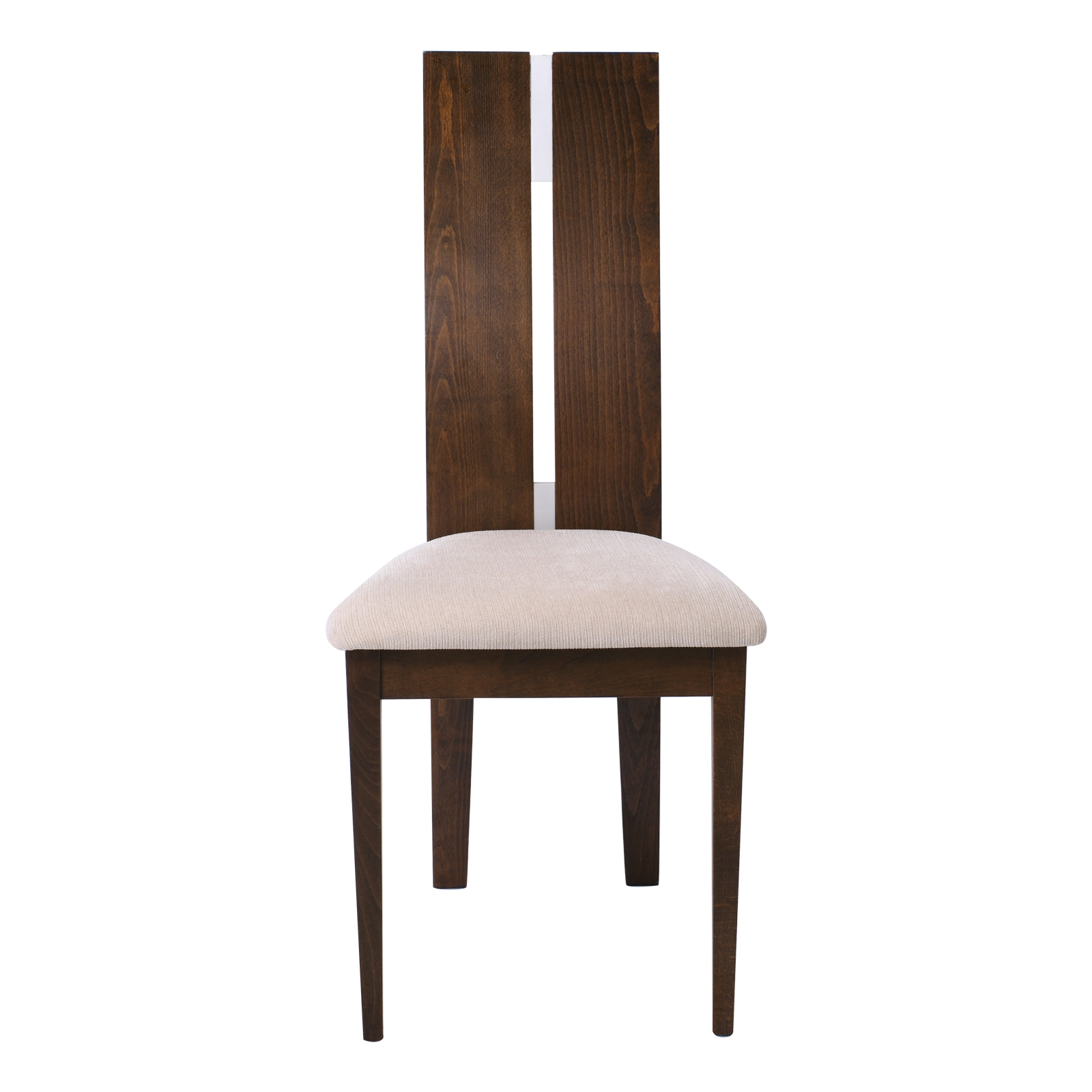 Καρέκλα Οξυά Καρυδί Burn Beech / Ύφασμα Μπεζ 3