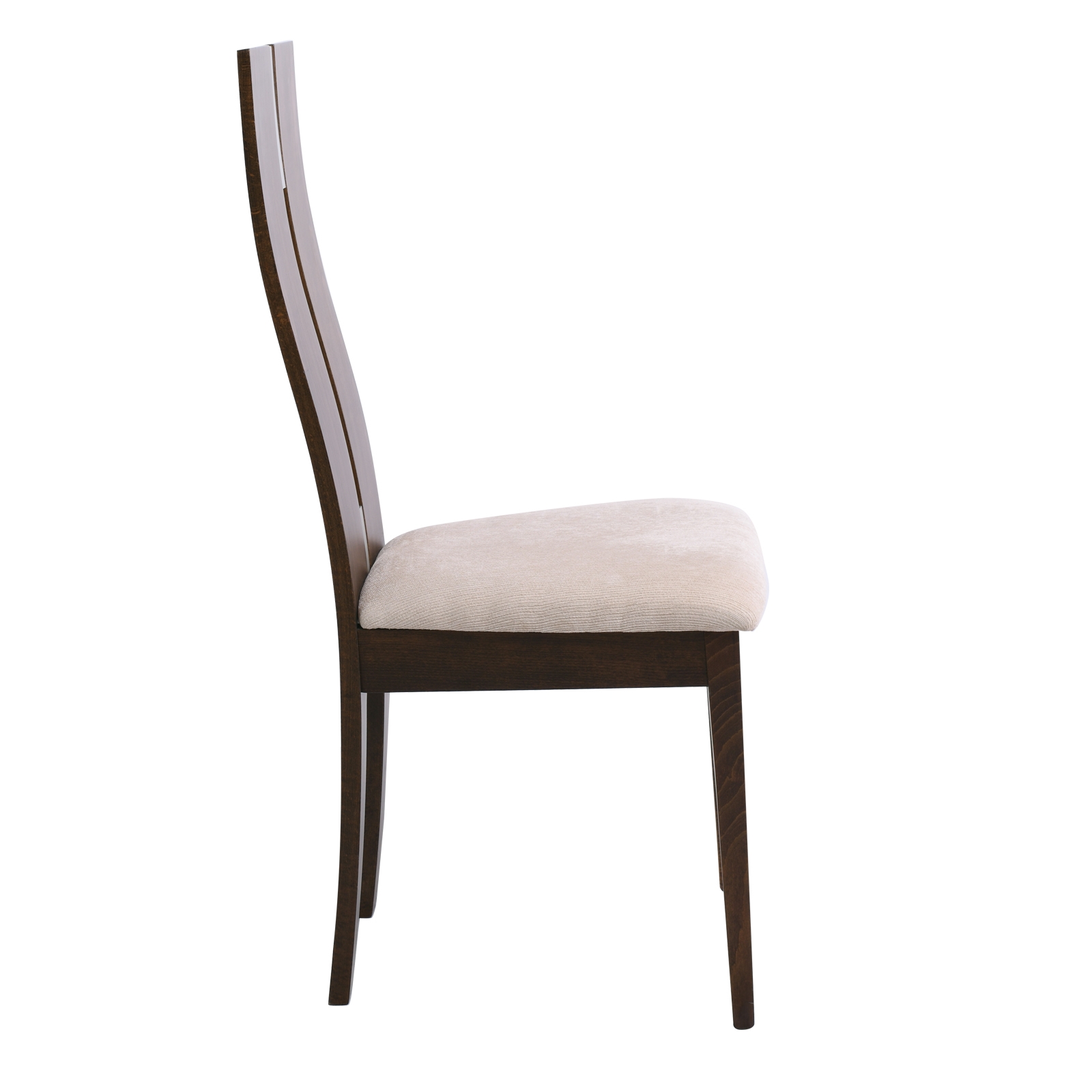 Καρέκλα Οξυά Καρυδί Burn Beech / Ύφασμα Μπεζ 4