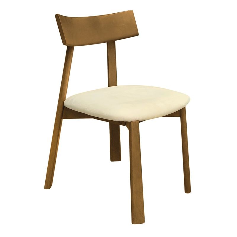 Καρέκλα Τραπεζαρίας, Απόχρωση Φυσικό, Pu Εκρού 1