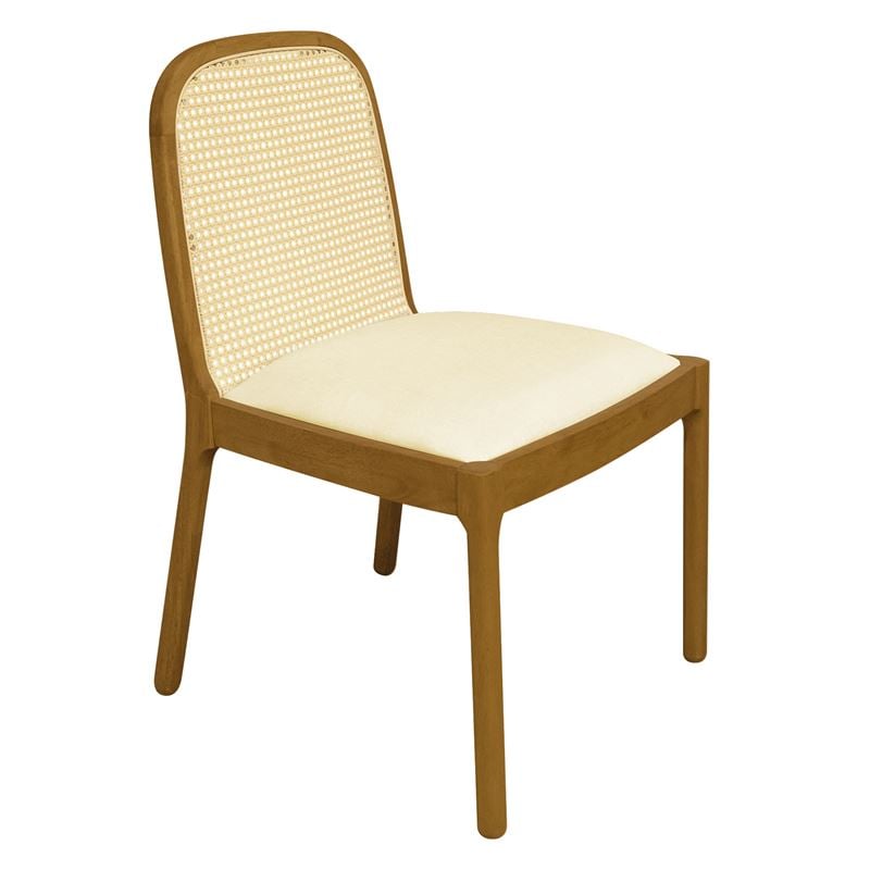 Καρέκλα Τραπεζαρίας, Απόχρωση Φυσικό, Pu Εκρού 1