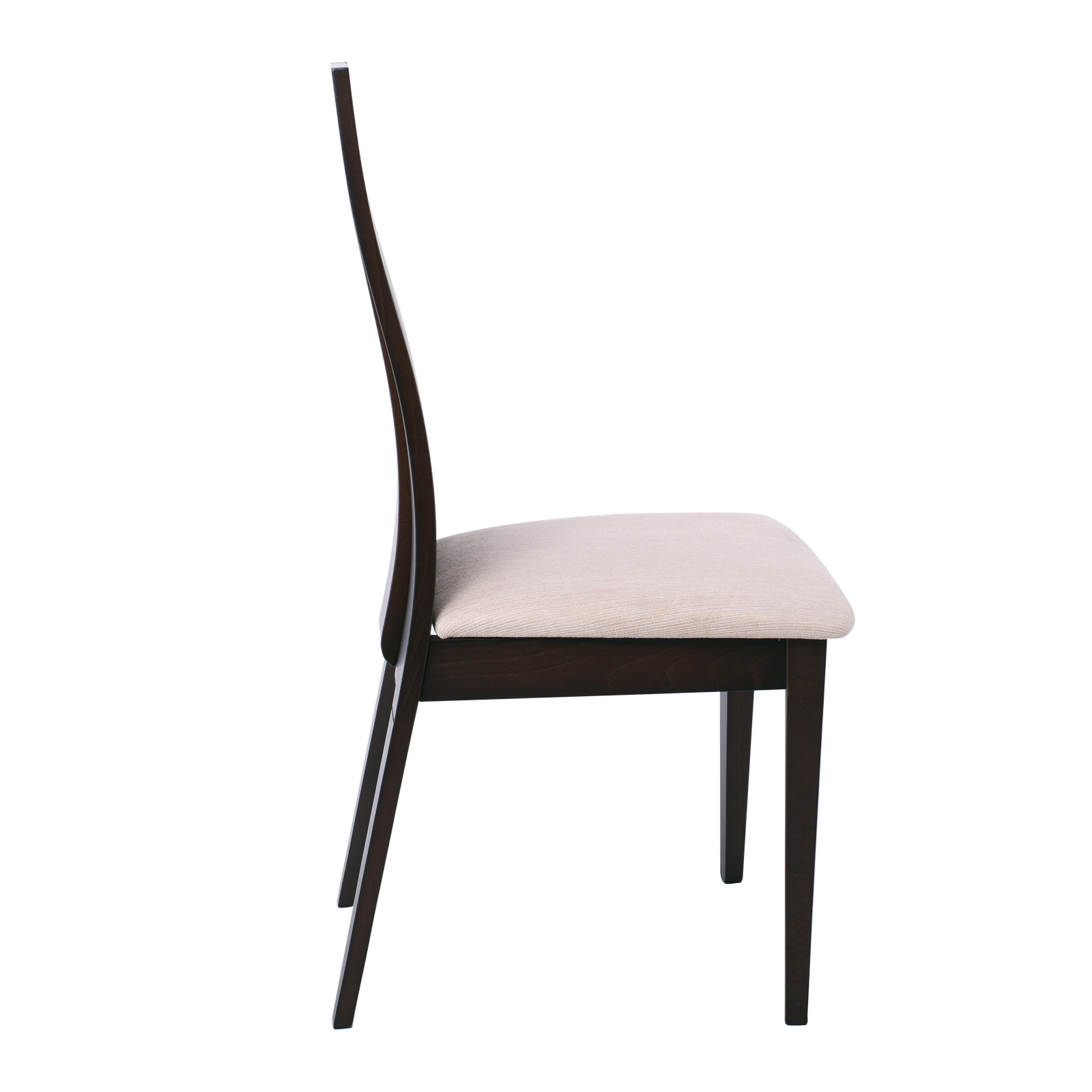 Καρέκλα Οξυά Καρυδί Burn Beech / Ύφασμα Μπεζ 3