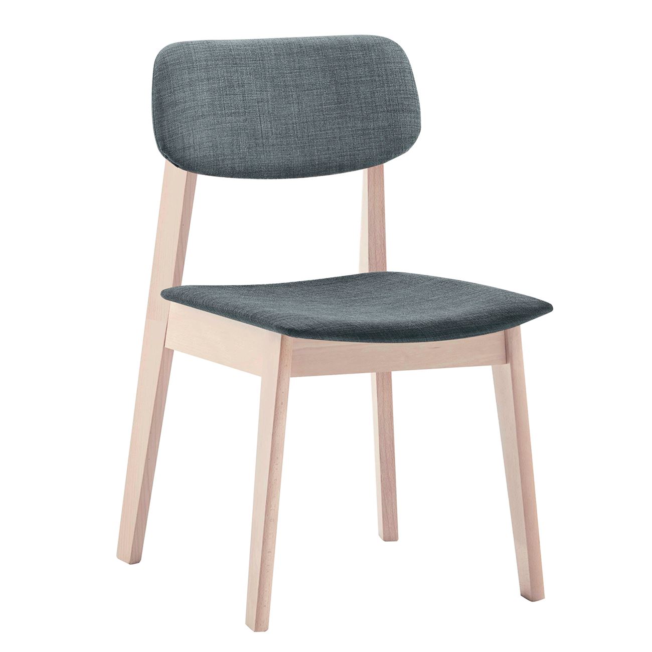 Καρέκλα Τραπεζαρίας Οξυά Φυσικό, Ύφασμα Γκρι 2