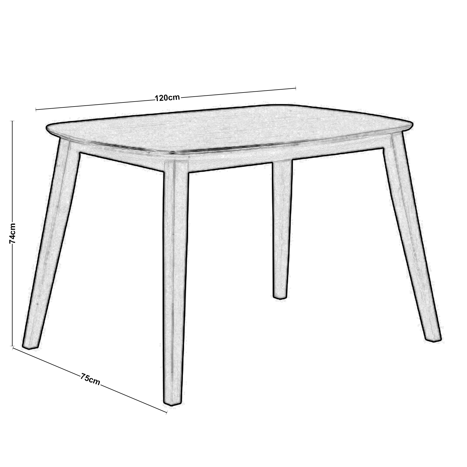 Τραπέζι Τραπεζαρίας - Κουζίνας / Green Walnut 3