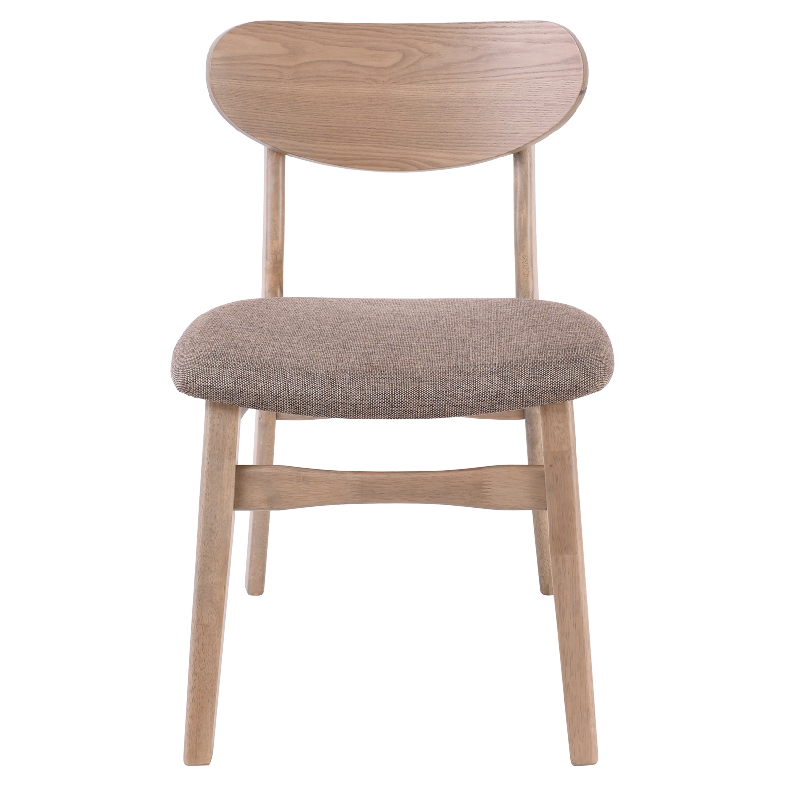 Καρέκλα Τραπεζαρίας Κουζίνας Smoke Beech Ύφασμα Καφέ 3