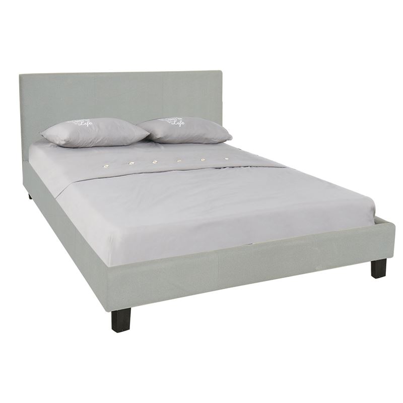 Κρεβάτι Διπλό Ύφασμα Grey Stone 1