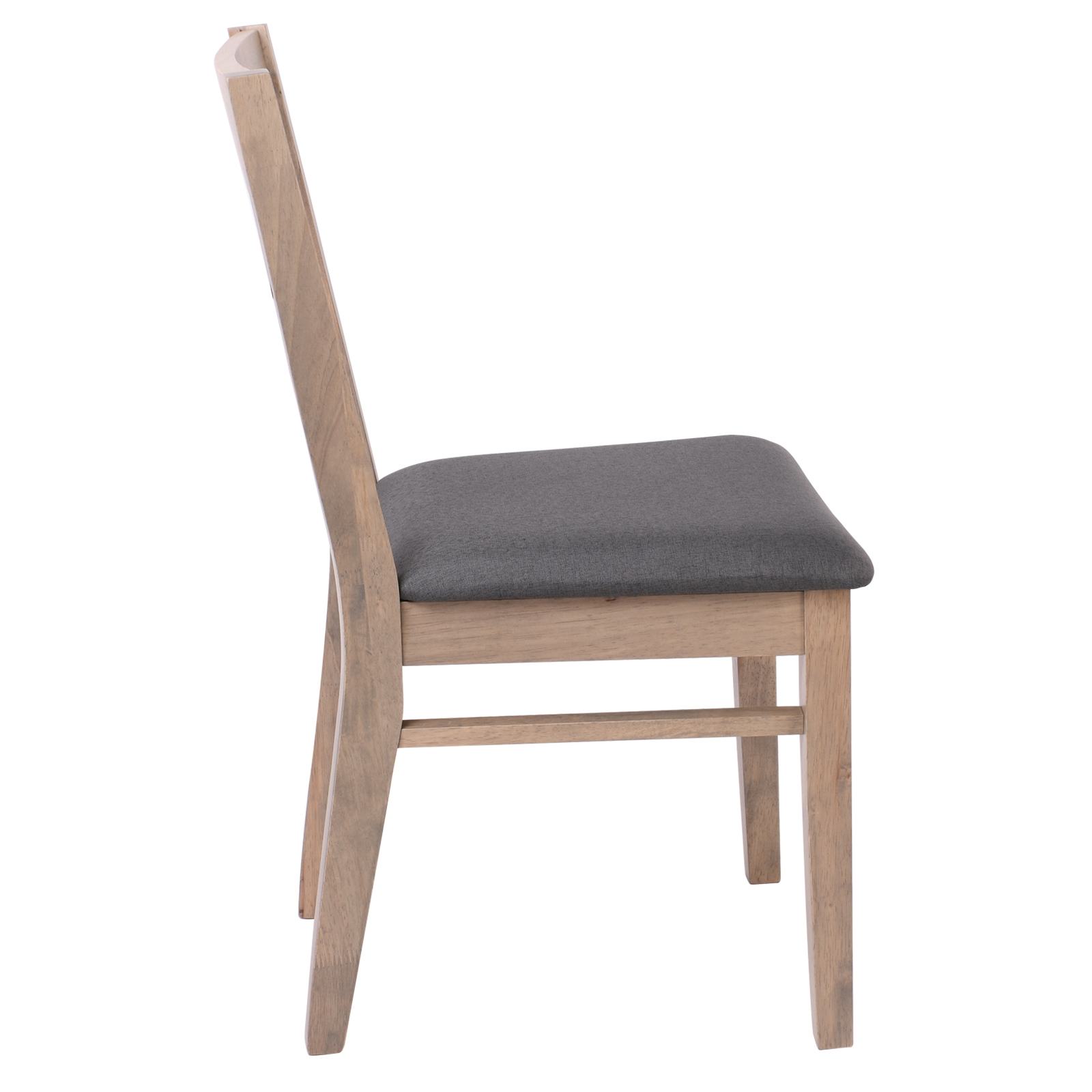 Καρέκλα Τραπεζαρίας Κουζίνας Smoke Beech / Ύφασμα Γκρι 4