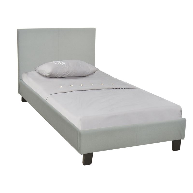 Κρεβάτι Μονό Ύφασμα Grey Stone 1