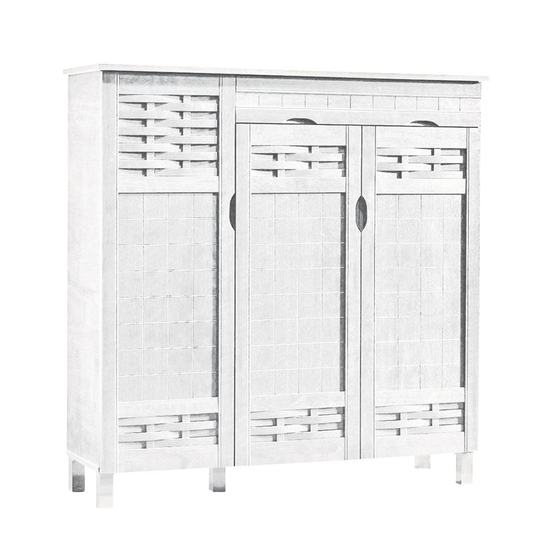 Παπουτσοθήκη - Ντουλάπι 3 Πόρτες - 1 Συρτάρι - Απόχρωση Άσπρο 1